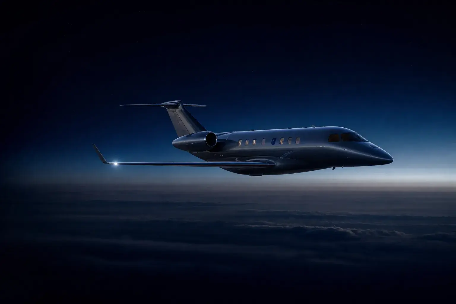 Why private jets fly higher: diagram of the troposphere and stratosphere with the RVSM band from FL290 to FL410